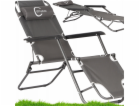 Carruzzo L66Y - Zahradní lehátko, šedé