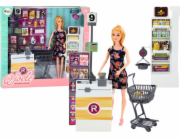 LeanToys Sada panenek do supermarketu, police, nákupní vozík, potraviny