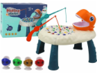 LeanToys Stůl Rybářská dovednostní hra Dinosaurus Oranžový