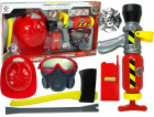 LeanToys Sada hasičů: Vodní hasicí přístroj, maska, helma...