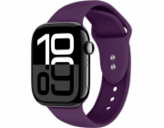 Crong Liquid - řemínek pro Apple Watch 44/45/46/49 mm (švestkový)