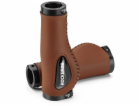 RockBros Ergonomické kožené rukojeti na kolo - hnědé Ergo...