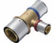 KAN-therm Redukční T-kus Mosazný lisovací 25 x 16 x 25 mm (K-040603)