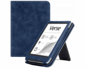 Strado Pouzdro s popruhem, rukojetí a stojánkem pro PocketBook Verse Pro 629 634 (tmavě modrá)
