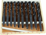 Silver Sada stříbrných stupňovitých válcových vrtáků 16, 15, 17, 18, 20, 19, 21, 22, 23, 145 mm (10420)