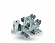 NoName Vozík brány 80mm 2 ks + kladka + objímka pro rampu - sada