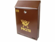 NoName Hnědá poštovní schránka C-4