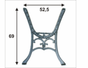 NoName Noha stolu CHINKA, sada 2 kusů.