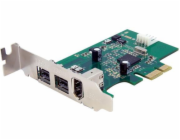 Startech 3 Port 2b 1a Low Profile 1394 PCI Express FireWire Card Adapter - Adaptér firewire - PCI Express x1 nízký profil - FireWire 800 - 2 porty + 1 x FireWire