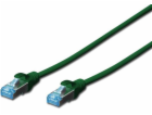 Digitus SF/UTP patch kabel kat. 5e, 0,5 m, zelený (DK-153...