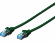 Digitus SF/UTP patch kabel kat. 5e, 0,5 m, zelený (DK-1532-005/G)