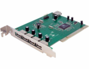 StarTech.com 7 Port PCI USB Card Adapter - PCI to USB 2.0 Controller Adapter Card - Full Profile Expansion Card (PCIUSB7) - USB adaptér - PCI - USB, USB 2.0 - 7 porty