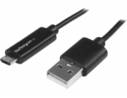 StarTech kabel USB-A na microUSB 1m černý (USBAUBL1M)