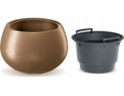 Prosperplast HEOS ECO DŘEVĚNÝ KVĚTINÁČ - NATURO FSC MIX 18L