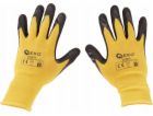 Geko Ochranné rukavice s povlakem velikost 8 – žluté (12/...
