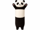 LeanToys Plyšový maskot panda, podlouhlý, válečkový, čern...