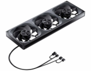 Jonsbo ZA-420 Černý ventilátor s obrácenými lopatkami, PWM ARGB (3x140mm - 420mm)