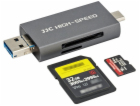 JJC CR-UTC4AC šedá USB 3.1 čtečka