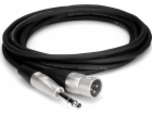 Hosa Kabel Jack 6,3 mm - XLR 3,05 m stříbrný (HSX-010)