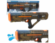 LeanToys Elektrická vodní pistole, dobíjecí, průhledná, černá, 55 cm
