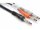 Hosa Technology TRS/2 x TS, Samec, 2 x 6,35 mm TS, Samec,...