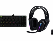 Logitech Modrá klávesnice G PRO GX (920-009392) + černá klávesnice G733 Lightspeed (981-000864)
