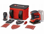 Einhell Power X-Change Akku-Faust-Schwingschleifer TE-OS 18/113 3X Li-Solo, 18Volt (rot/schwarz, ohne Akku und Ladegerät, mit Tasche + Zubehör)