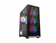 Sharkoon VK4 Rainbow  (schwarz, Tempered Glass)