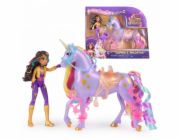 Spinmaster Unicorn Academy - Sophia und Einhorn Wildstar (mit echter Mähne und Schweif sowie Bürste)