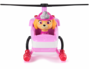 Spinmaster Paw Patrol Fire Rescue - Skyes Rettungshubschraube (mit Skye Hundefigur und Katzenfigur)