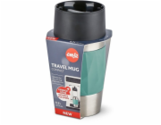Emsa TRAVEL MUG Compact Thermobecher (petrol/edelstahl, 0,3 Liter, Drehverschluss)