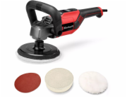 Einhell Poliermaschine und Schleifmaschine CC-PO 1100/150 CE (rot/schwarz, 1.100 Watt, Schleifscheibe Ř 150mm)