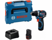 Bosch Powertools Akku-Bohrschrauber GSR 12V-32 Professional, 12Volt (blau/schwarz, 2x Li-Ionen Akku 2,0Ah, L-BOXX)
