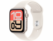 Apple Watch SE 3 (silber, Aluminium, 44 mm, Sportarmband polarstern S/M, Cellular)