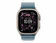 Apple Alpský světle modrý řemínek pro pouzdro 49 mm - velikost L - prvky z přírodního titanu