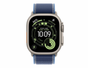 Apple Řemínek Trail v modré/světle modré barvě pro pouzdro 49 mm - velikost M/L - prvky z přírodního titanu