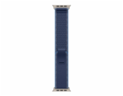 Apple Řemínek Trail v modré/světle modré barvě pro pouzdro 49 mm - velikost S/M - komponenty z přírodního titanu