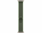 Apple Pásek Trail v zelené/neonově zelené barvě pro pouzdro 49 mm - velikost S/M - prvky z přírodního titanu