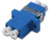 Digitus LWL Kupplung, Duplex, LC > LC Buchse, Single Mode OS2 (blau, inkl. Schrauben)