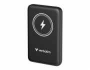 Verbatim Bezdrátová powerbanka Charge 'n' Go Magnetic se stojánkem 10 000 mAh USB-C PD 3.0 černá