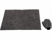 Aptel ZOLUX Koberec pro psy s mikrovláknovou sušicí rukavicí 90x60 šedý