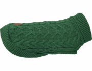Lalazoo Svetr pro psy ZOLUX JACQUARD, velikost 20, zelený