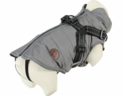 Lalazoo Péřová bunda ZOLUX s postrojem pro psy, velikost 30, černá