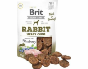 BRIT Meat Jerky Coins Rabbit - pamlsek pro psa - 80g