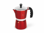Konvice na espresso 9 šálků Burgundy Metallic Line BH-8583