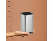 Odkapávač na příbory Plata nerez matná stříbrná 10,0x11,5x18,5cm KL-12128