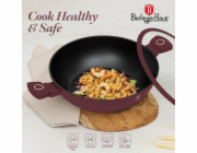Pánev wok s poklicí a titanovým povrchem 30 cm Leonardo Collection BH-8035