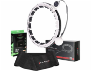 HMS MAGNETICKÁ HULA HOP SADA BÍLÁ HHM16 S HMS COUNTEREM + PÁSKEM BR163 ČERNÁ PRO VELKÉ VELIKOSTI