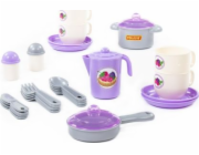 Wader Polesie 80196 "Gosposia" Sada nádobí pro 4 osoby, 28 kusů v mřížce (E2)