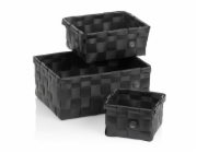 Sada košíků Neo PP plast černá 3 ks KL-24485